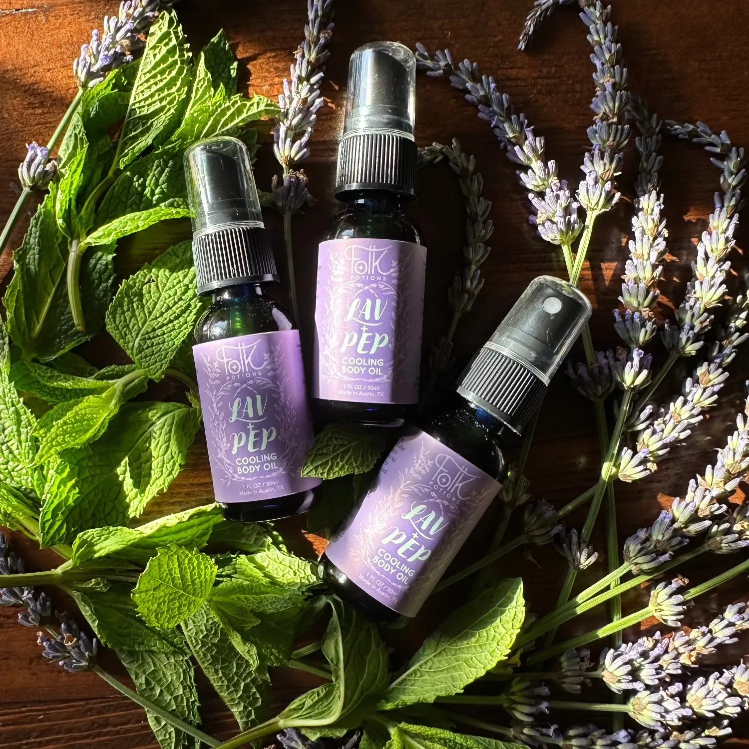 Lavender   Peppermint Body Oil - 1 oz