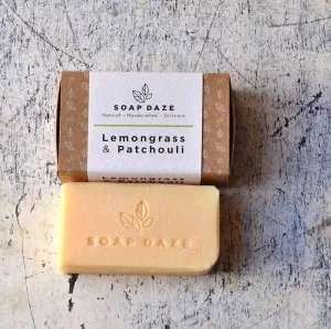 Lemongrass & Patchouli Large Natural Soap Bar - Soap Daze