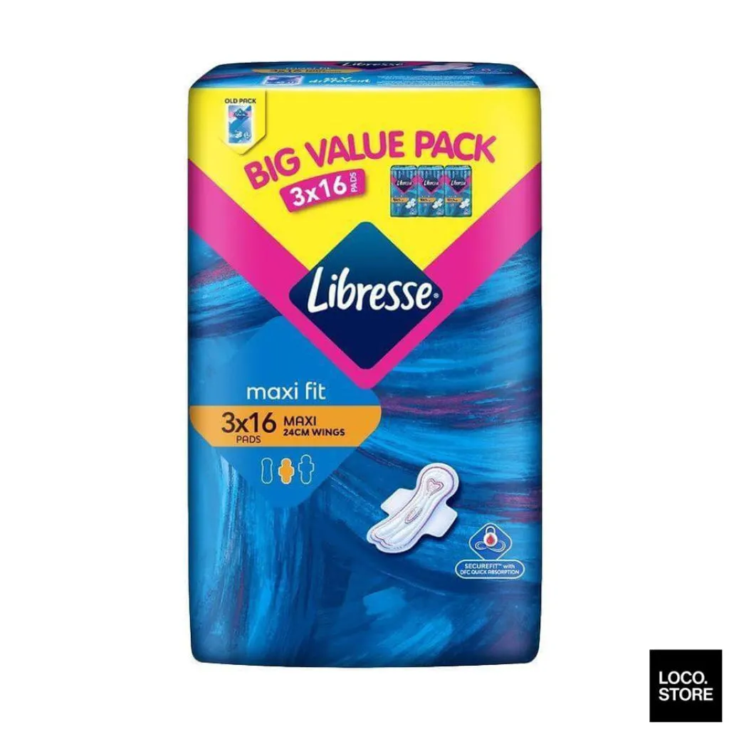 Libresse MaxiW 24cm 3x16s Big Value Pack
