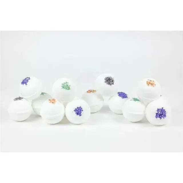 Lizush 14 Handmade all Bath Bombs 100% Natural Gift Basket with Essential Oils