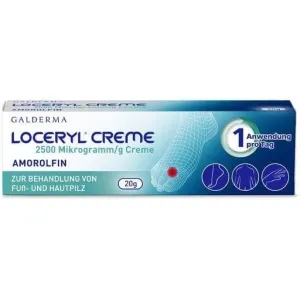 LOCERYL Cream, amorolfine, athlete's foot, tinea pedis, tinea corporis