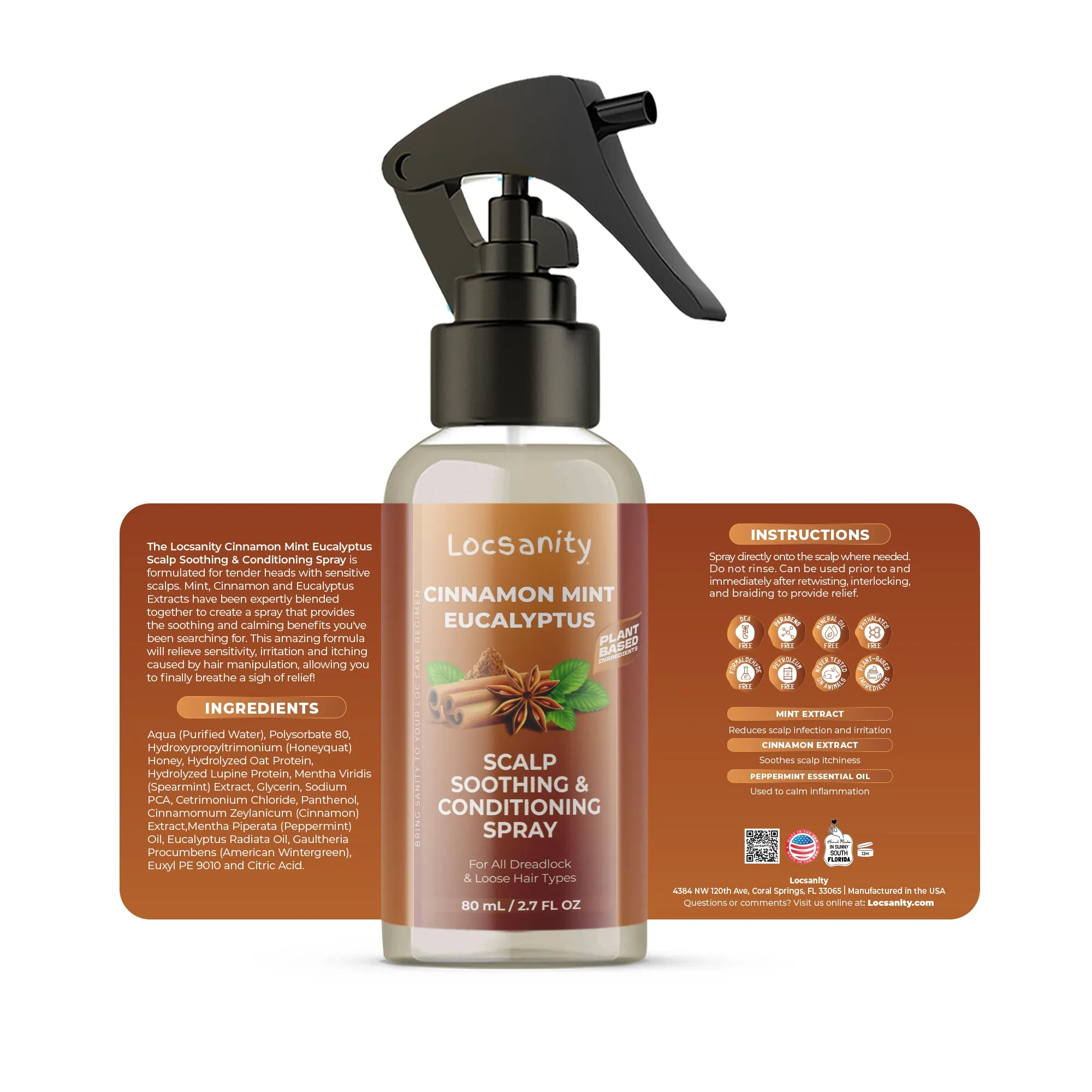 Locsanity Kids Locs Sample Travel Kit, 2-in-1 Shampoo and Conditioner, Conditioner, Hair Oil, Scalp Soothing Spray, Liquid Edge Gel
