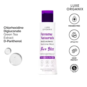 Luxe Organix - Femme Naturals Antibacterial Feminine Wash - “PURE BLISS” ( Purple )