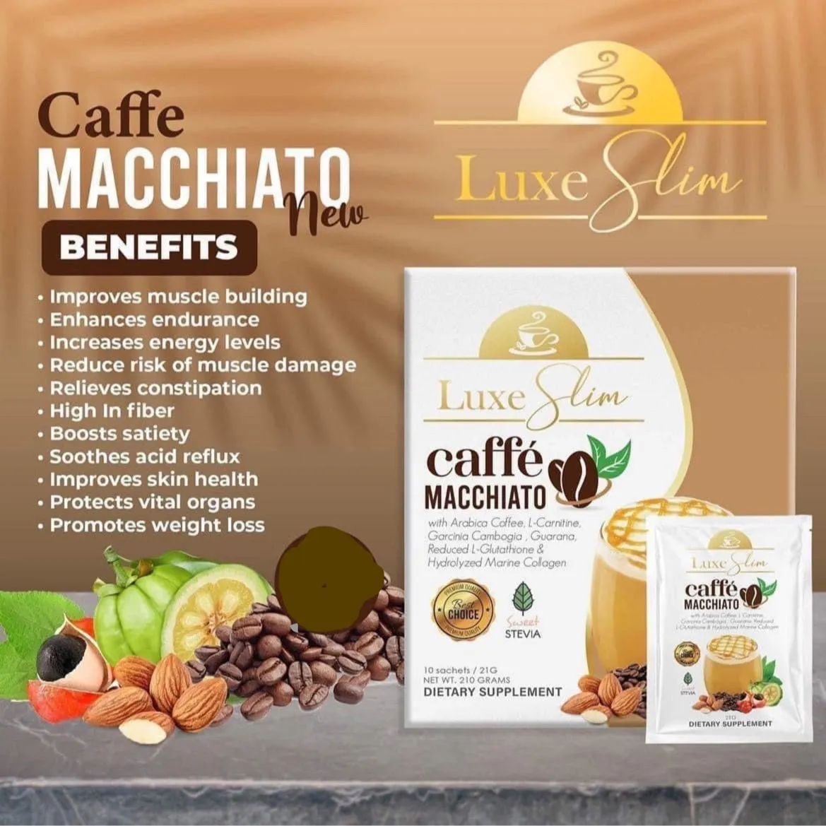 Luxe Slim - Caffe Macchiato - 10 sachet ( New Packaging )