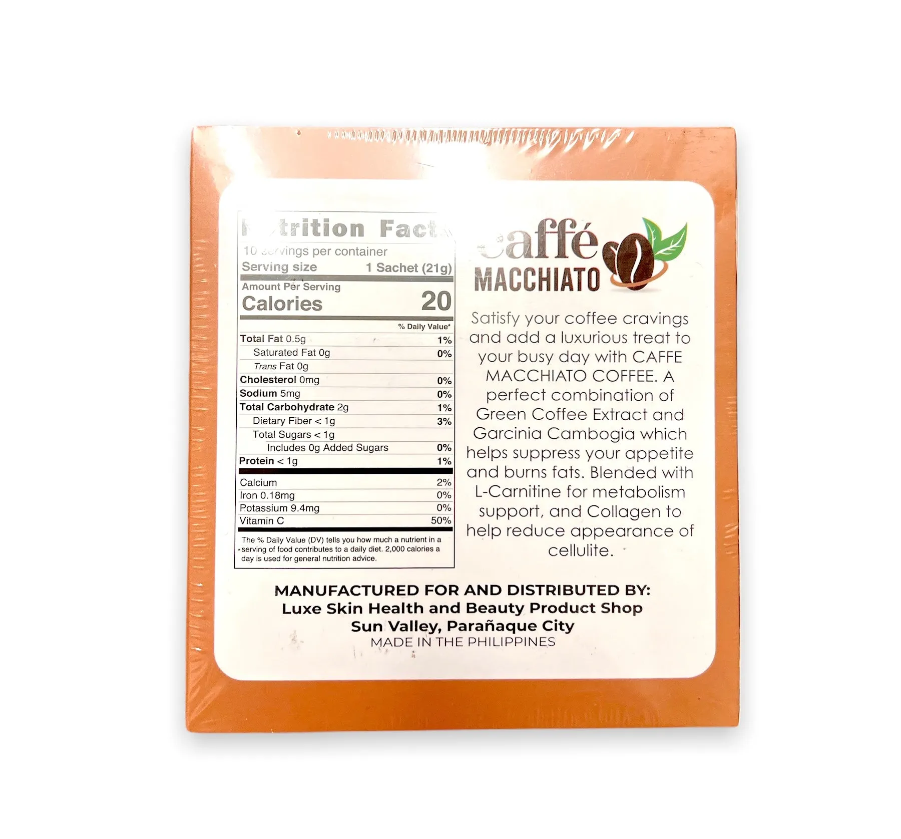 Luxe Slim - Caffe Macchiato - 10 sachet ( New Packaging )