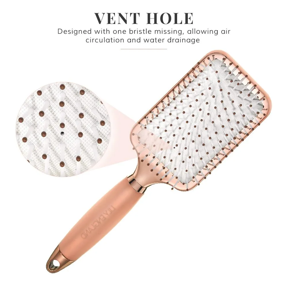 Luxury Paddle Brush Gel Handle - Rose Gold