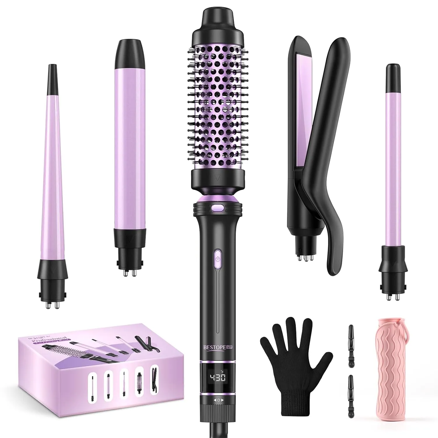Makeup Brushes Set & Curling Iron Set