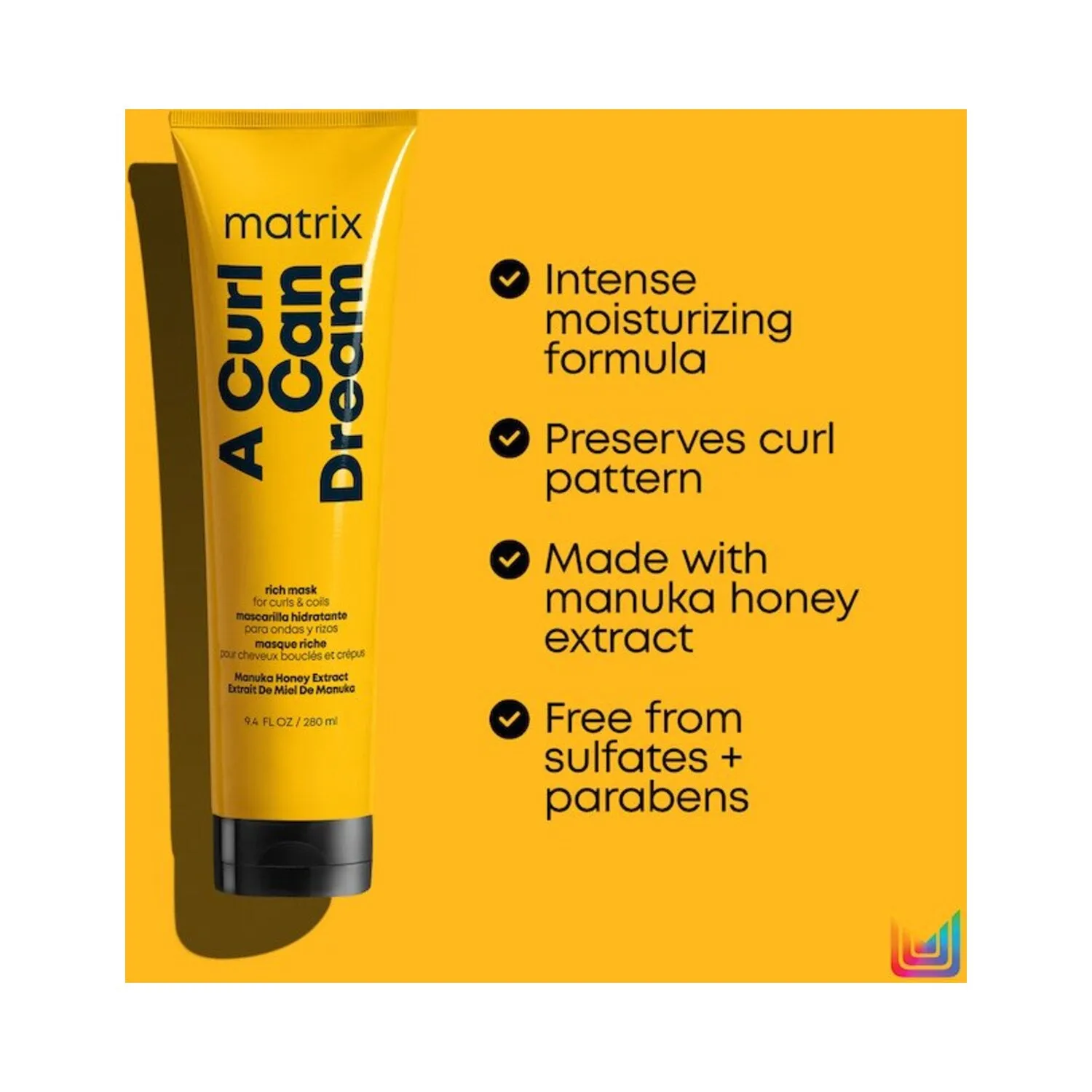 Matrix A Curl Can Dream Rich Mask