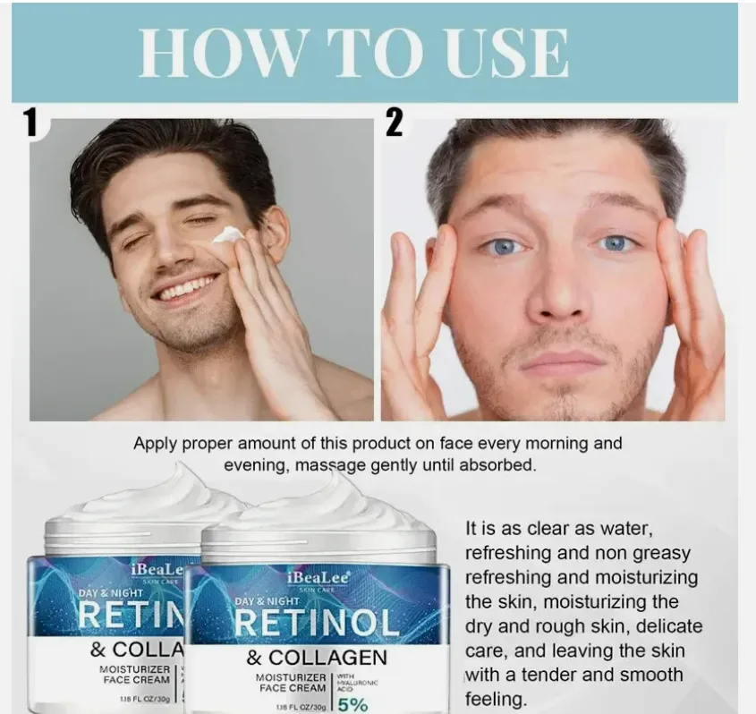 Men's Anti-wrinkle Face Firming Whitening Cream (1.18 oz)