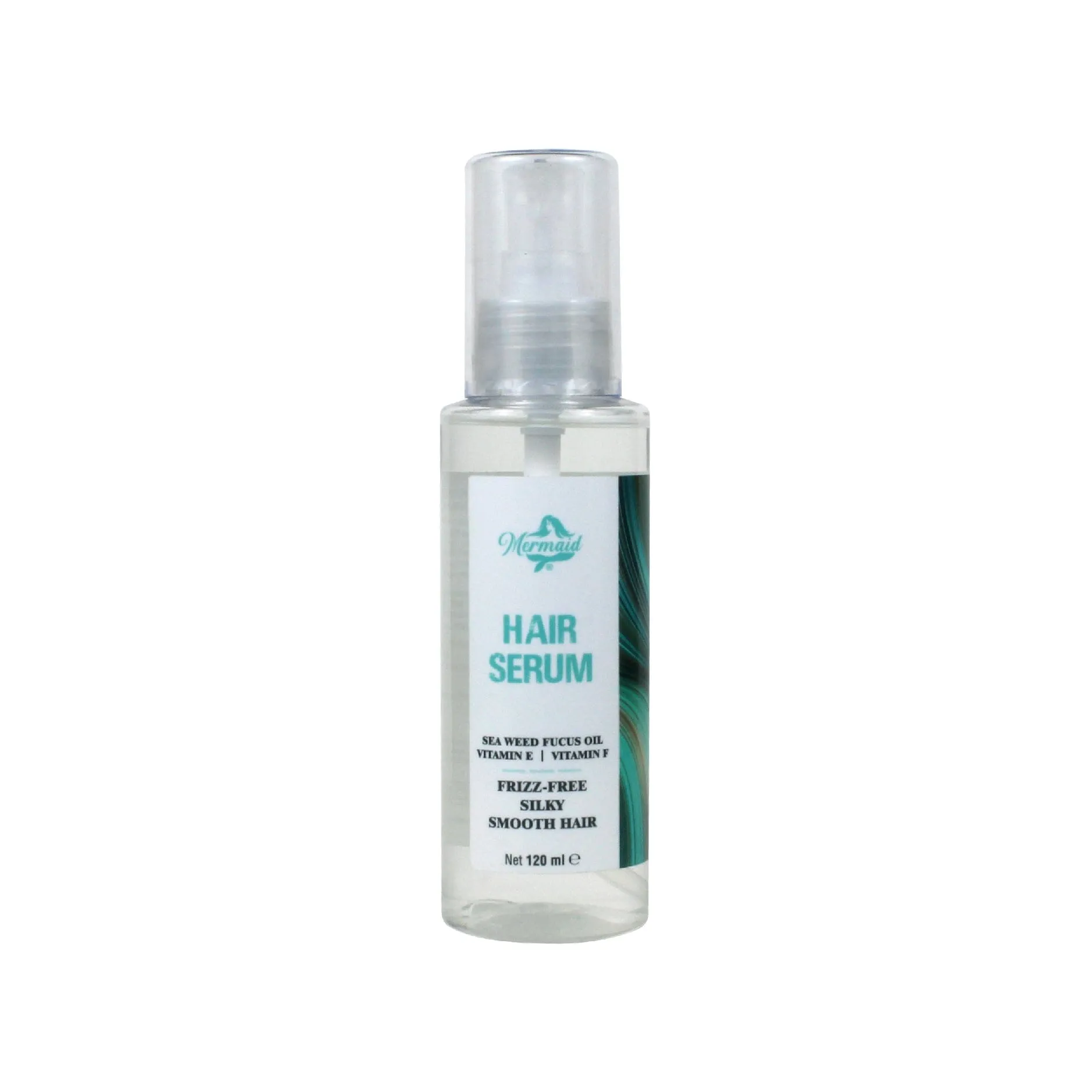 Mermaid Hair Serum for Women & Men | Enriched with Fucus oil, Vitamin E and Vitamin F | Instant Shine & Smoothness | Regular use Hair Serum for Dry & Wet Hair | Gives frizz – free Hair | Soft & Silky Touch,120ml