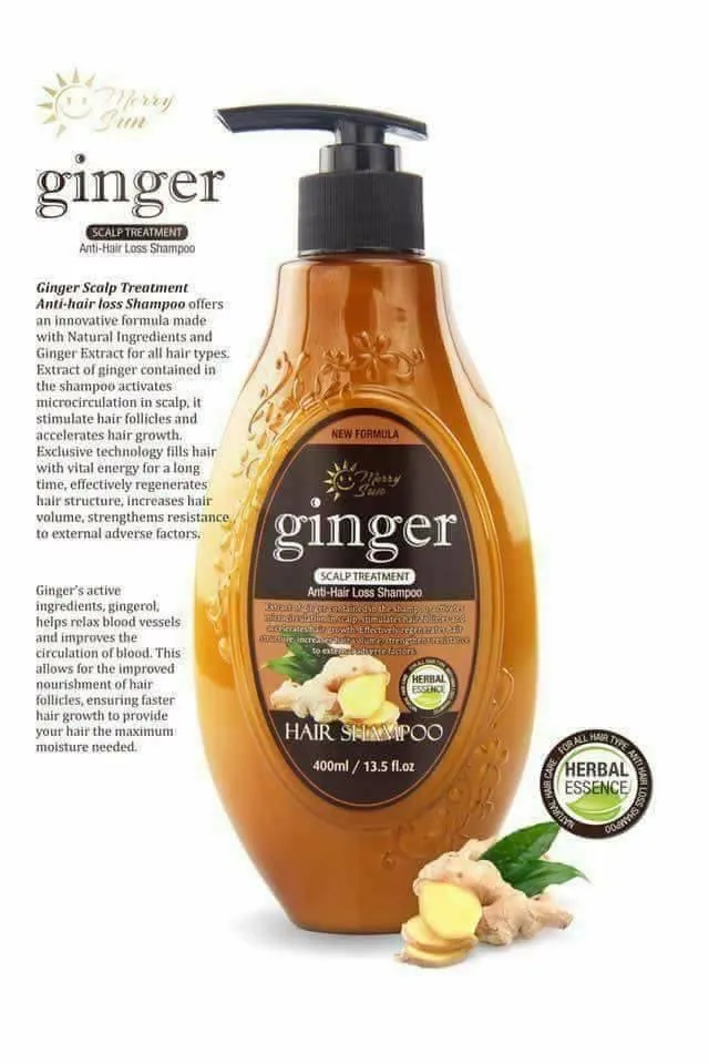 Merry Sun Ginger Scalp Treatment Anti-Hair Loss Shampoo - 400ml