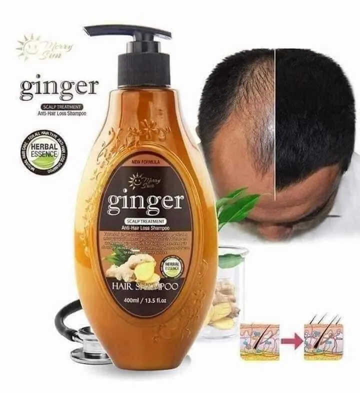 Merry Sun Ginger Scalp Treatment Anti-Hair Loss Shampoo - 400ml