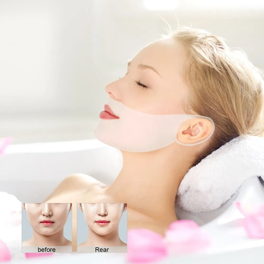 Miracle V-Shaped Slimming face and cheek lift Mask Face-Lifting Mask Facial Slimming Ear Hanging Hydrogel Neck Slimmer antiaging Beautiful Skin Care