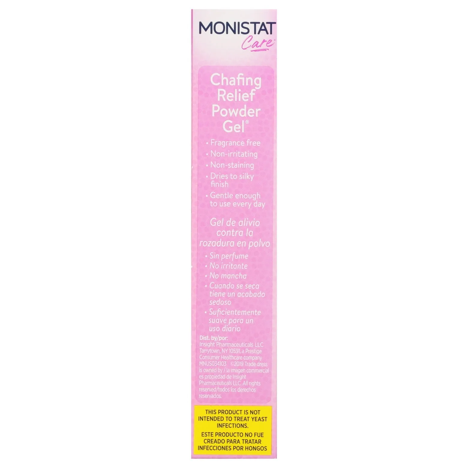 Monistat Chafing Relief Powder Gel, Anti-Chafe Protection, Fragrance Free, 1.5 Oz