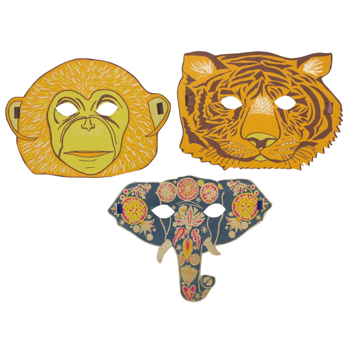 Monkey Mask Greetings Card by East End Press