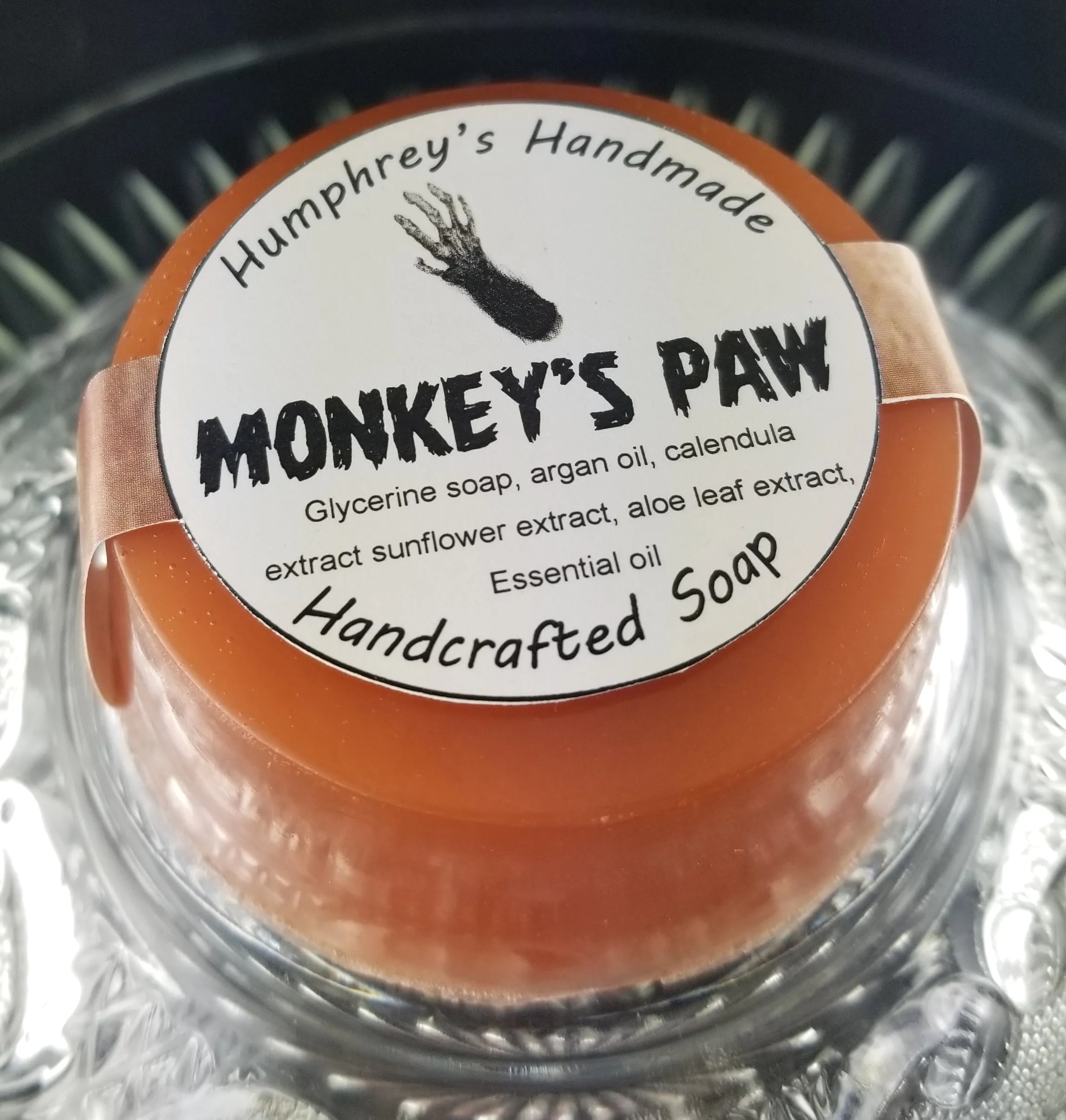 MONKEY'S PAW Soap | Banana Coconut Scent | Shave Soap | Body Bar | Shampoo Puck
