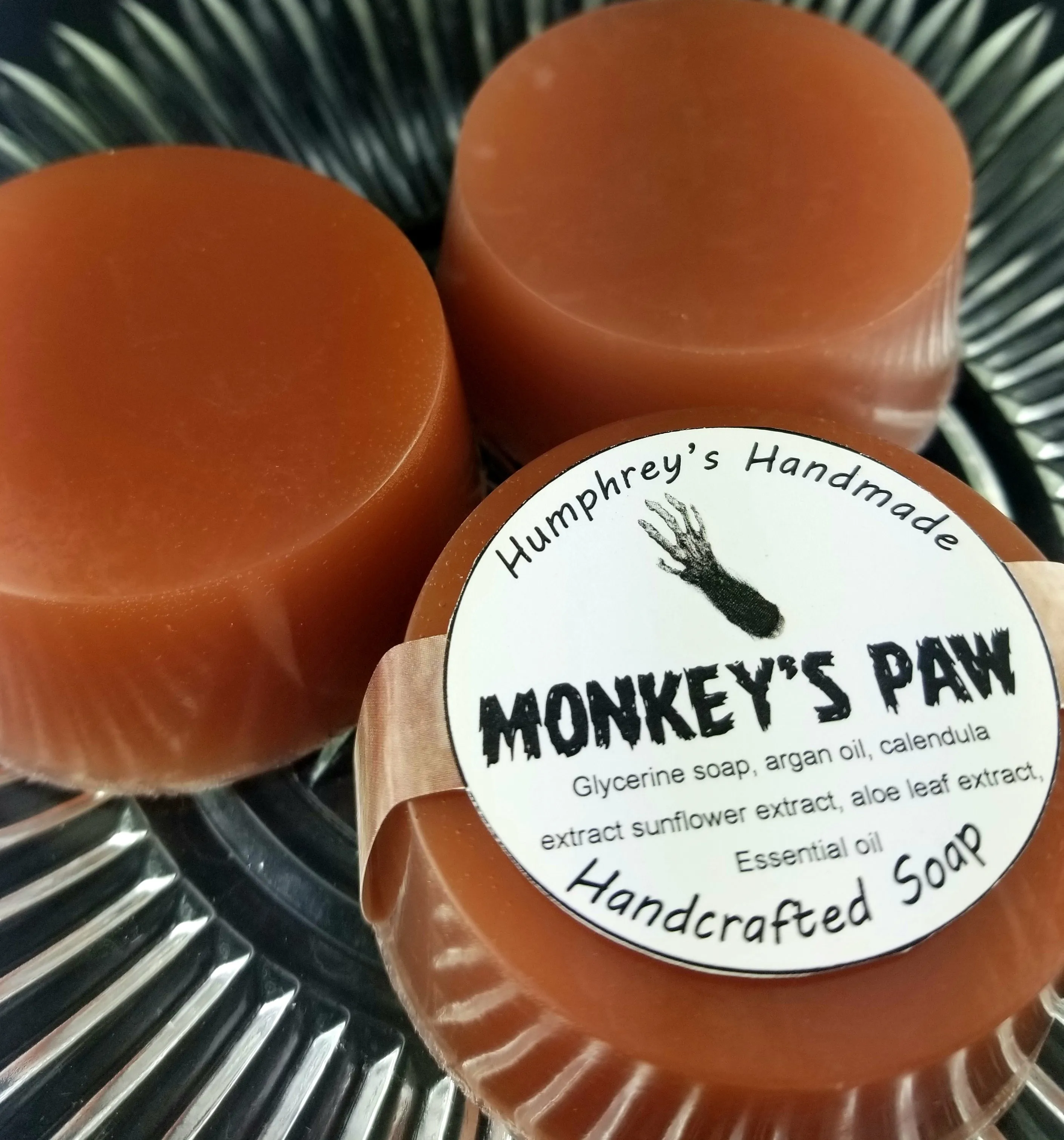 MONKEY'S PAW Soap | Banana Coconut Scent | Shave Soap | Body Bar | Shampoo Puck