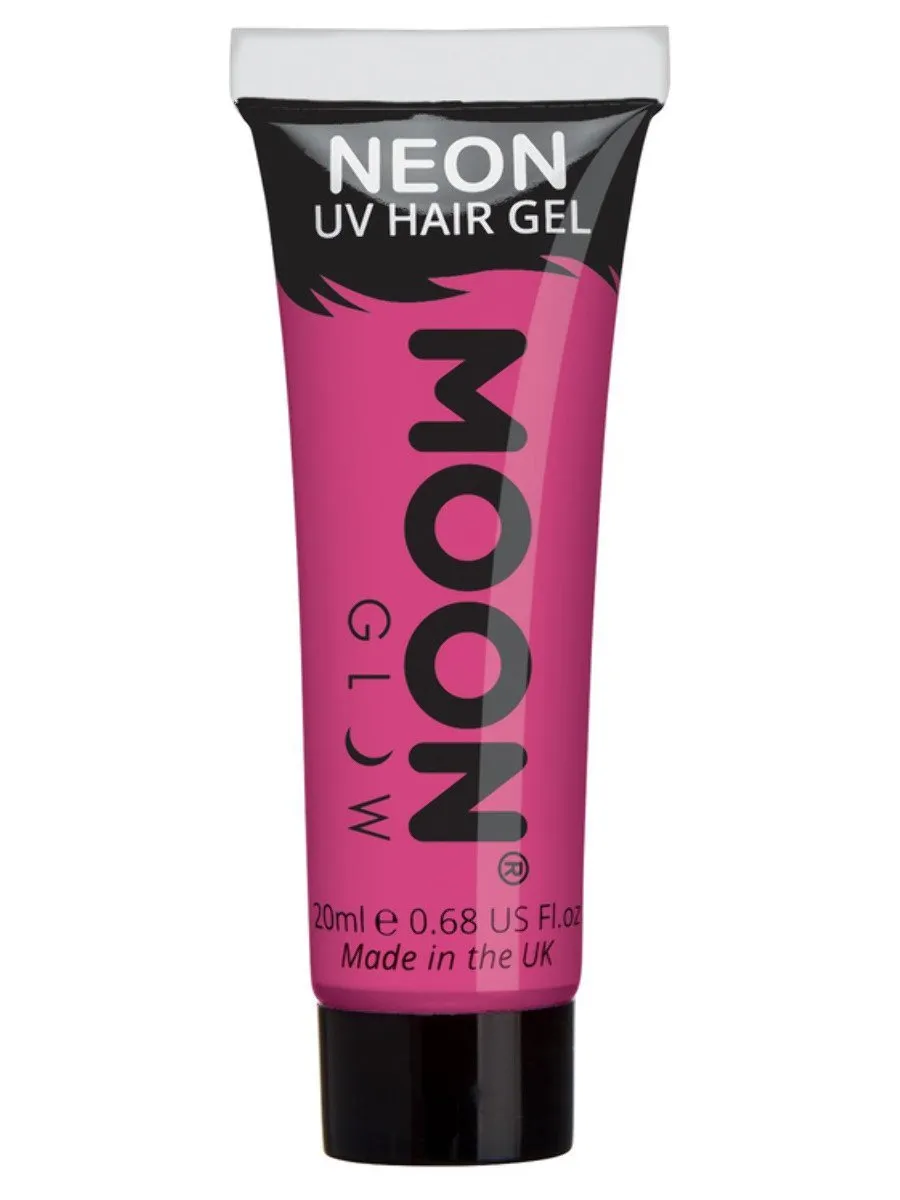 Moon Glow Intense Neon UV Hair Gel - Red