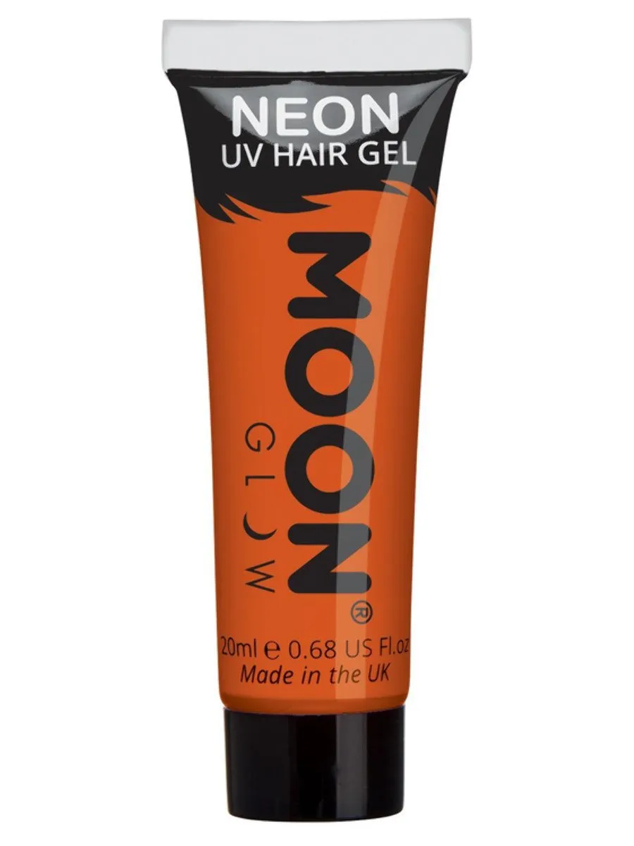 Moon Glow Intense Neon UV Hair Gel - Red
