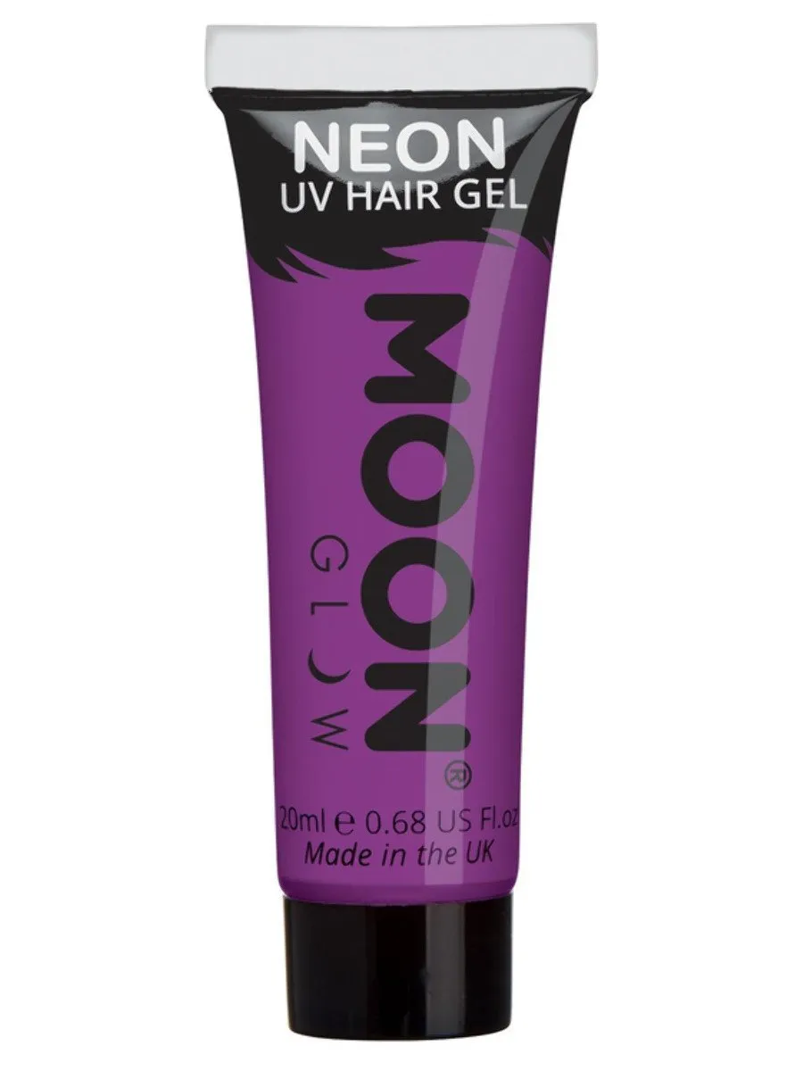 Moon Glow Intense Neon UV Hair Gel - Red