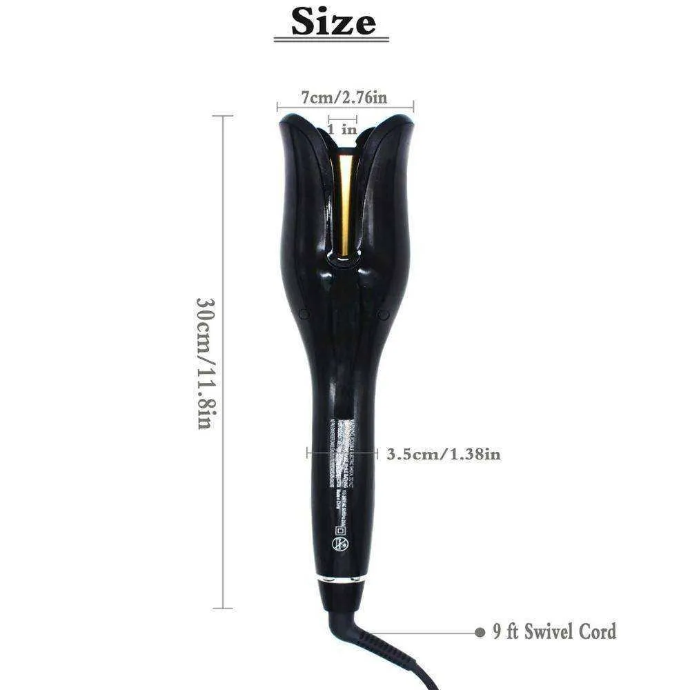 Multi Function Automatic Rose Shaped LCD Curling Iron