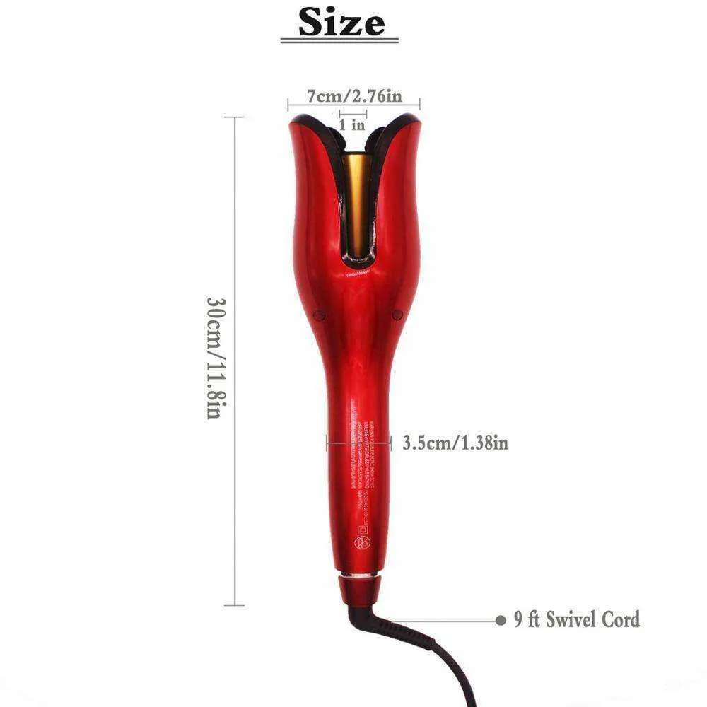 Multi Function Automatic Rose Shaped LCD Curling Iron