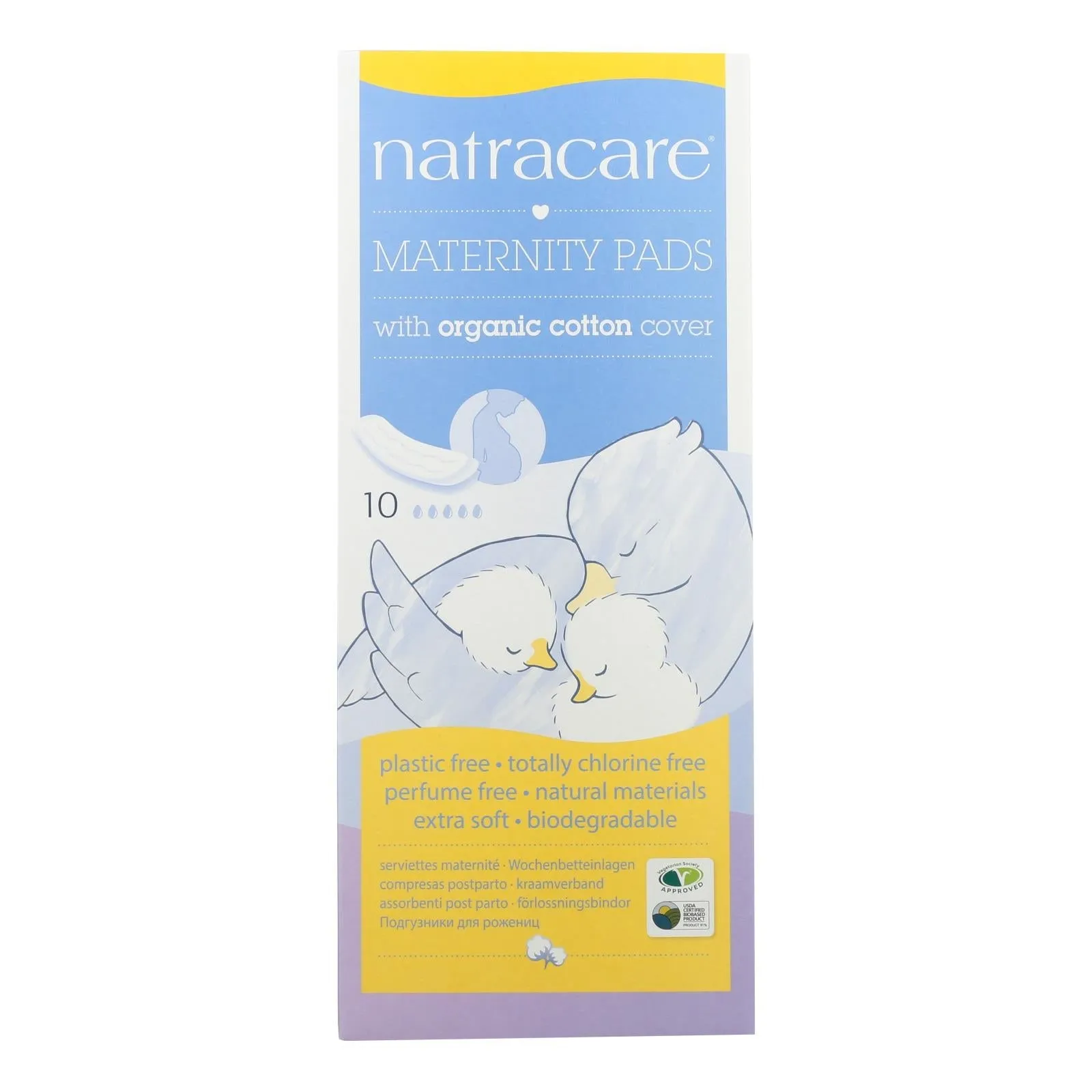 Natracare Natural Maternity Pads, 10 Pack