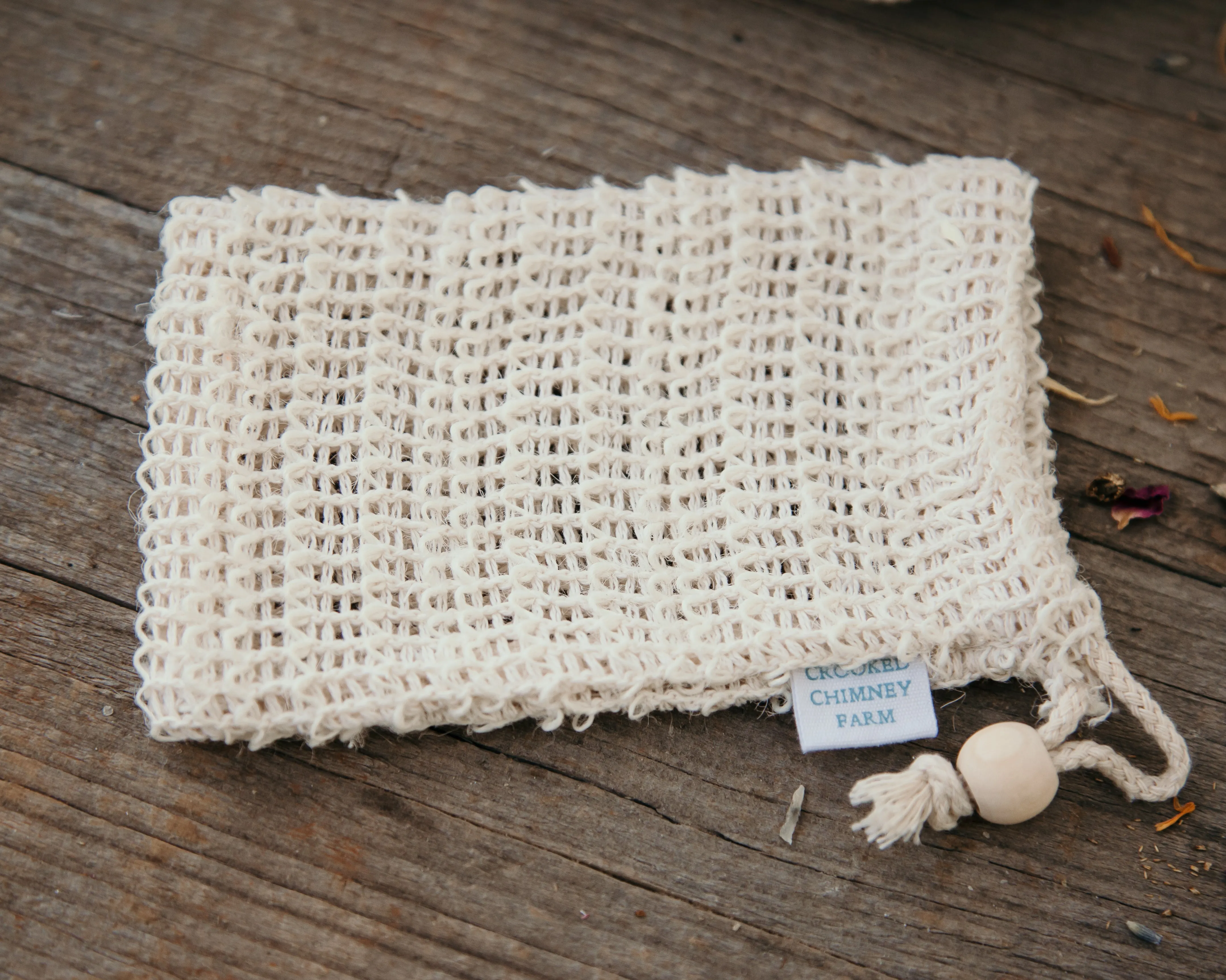 Natural Fiber Soap Saver Pouch