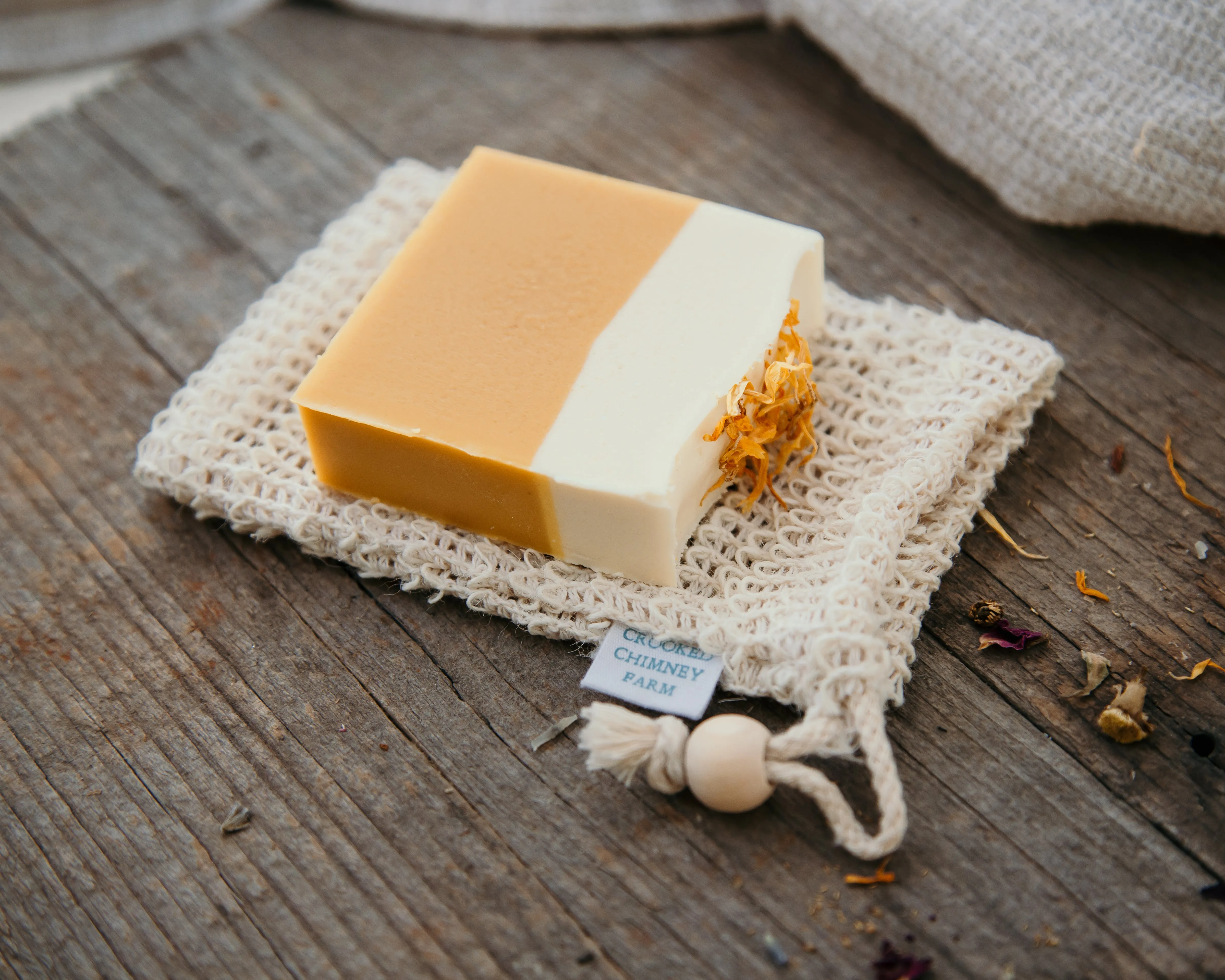 Natural Fiber Soap Saver Pouch