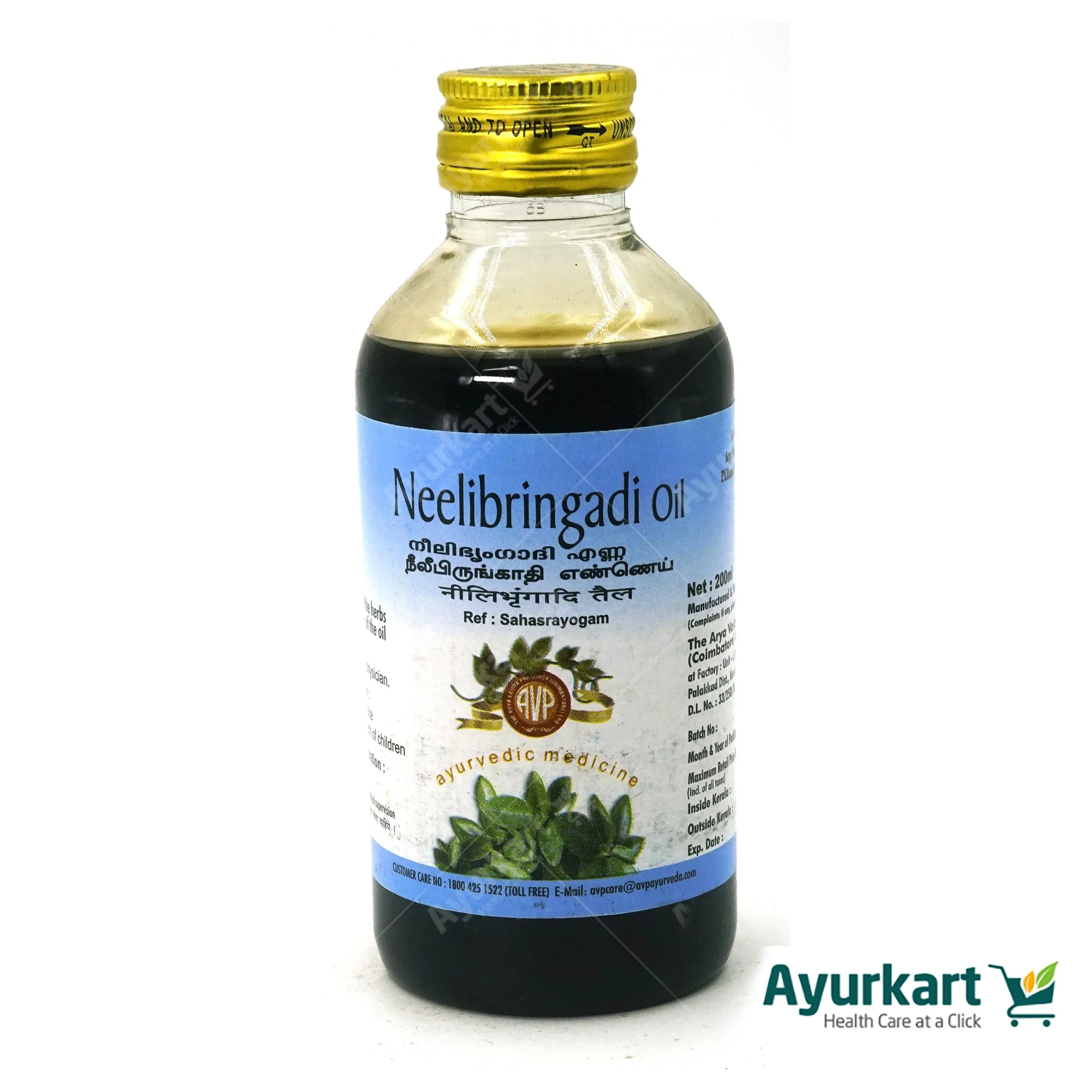 Neelibringadi Oil - 200Ml - Avp