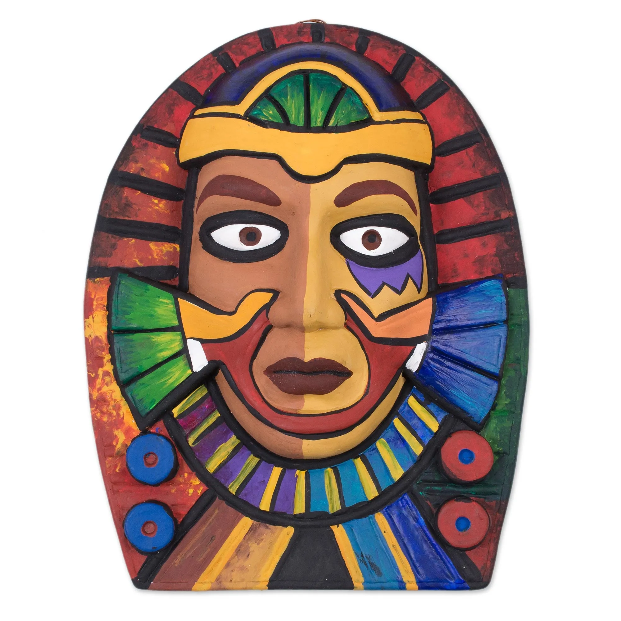 Noble Wari Handcrafted Ceramic Wari Culture Mask from Peru