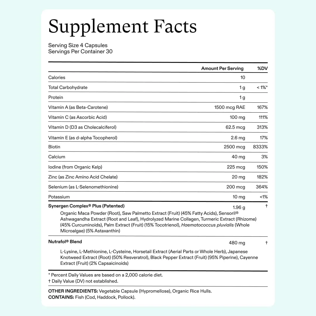 Nutrafol Women's Balance Hair Growth Nutraceutical