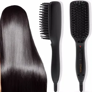 O'bella Hair Straightener Brush Hair Styler Electric Hot Comb