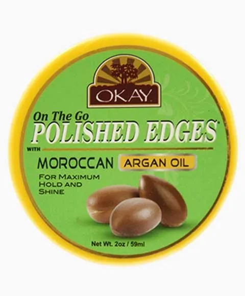 Okay  On The Go Polished Edges With Moroccan Argan Oil