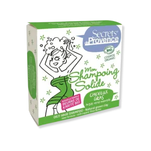 Organic Green Clay Solid Shampoo for Oily Hair