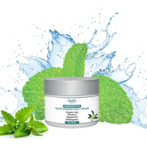 Organic Therapeutic Foot Cream - Moisturizing Peppermint & Menthol | Paraben-Free