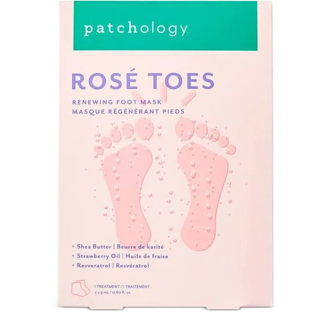 Patchology Rosé Toes Renewing Foot Mask