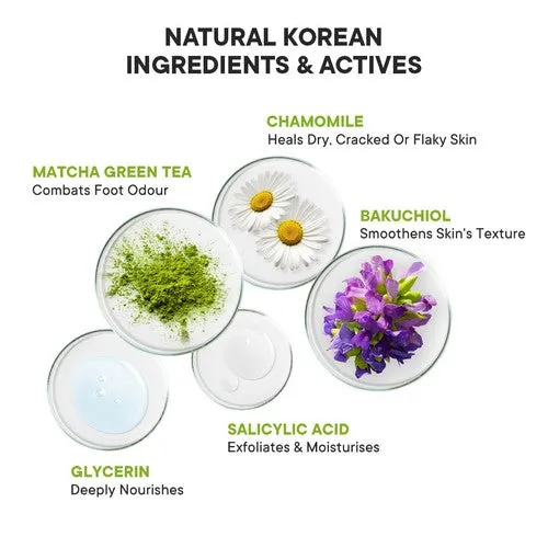 Pedicure Foot Mask with Matcha Green Tea - Pack Of 1
