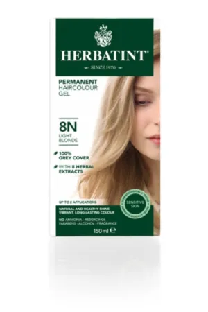 Permanent Hair Colour, 8 N, Light Blonde, 150 ml