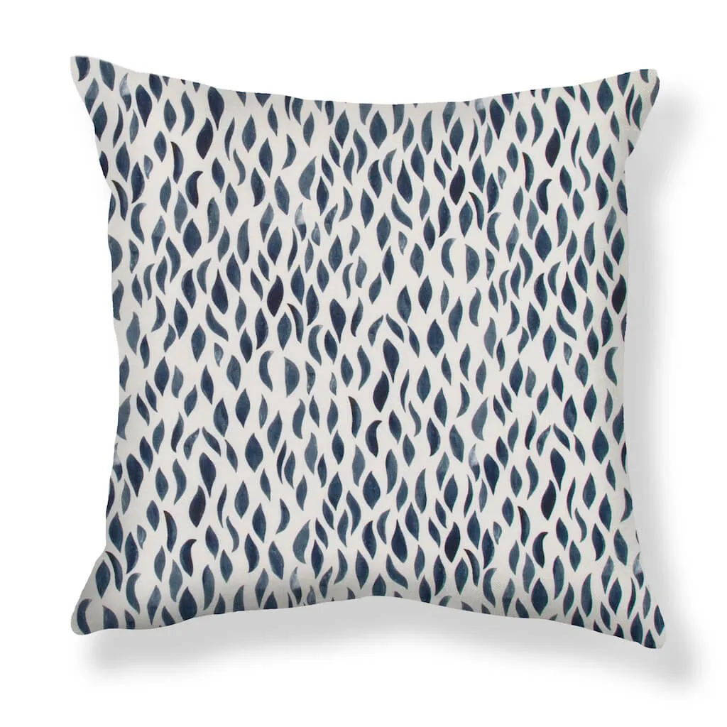 Petals Pillow in Navy