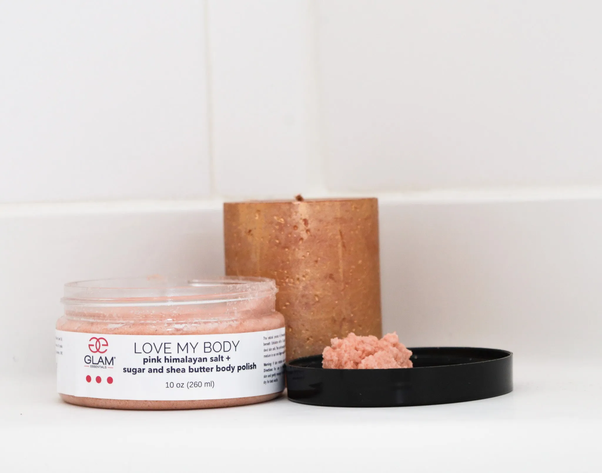 Pink Himalayan Salt   Shea Butter Body Polish Scrub