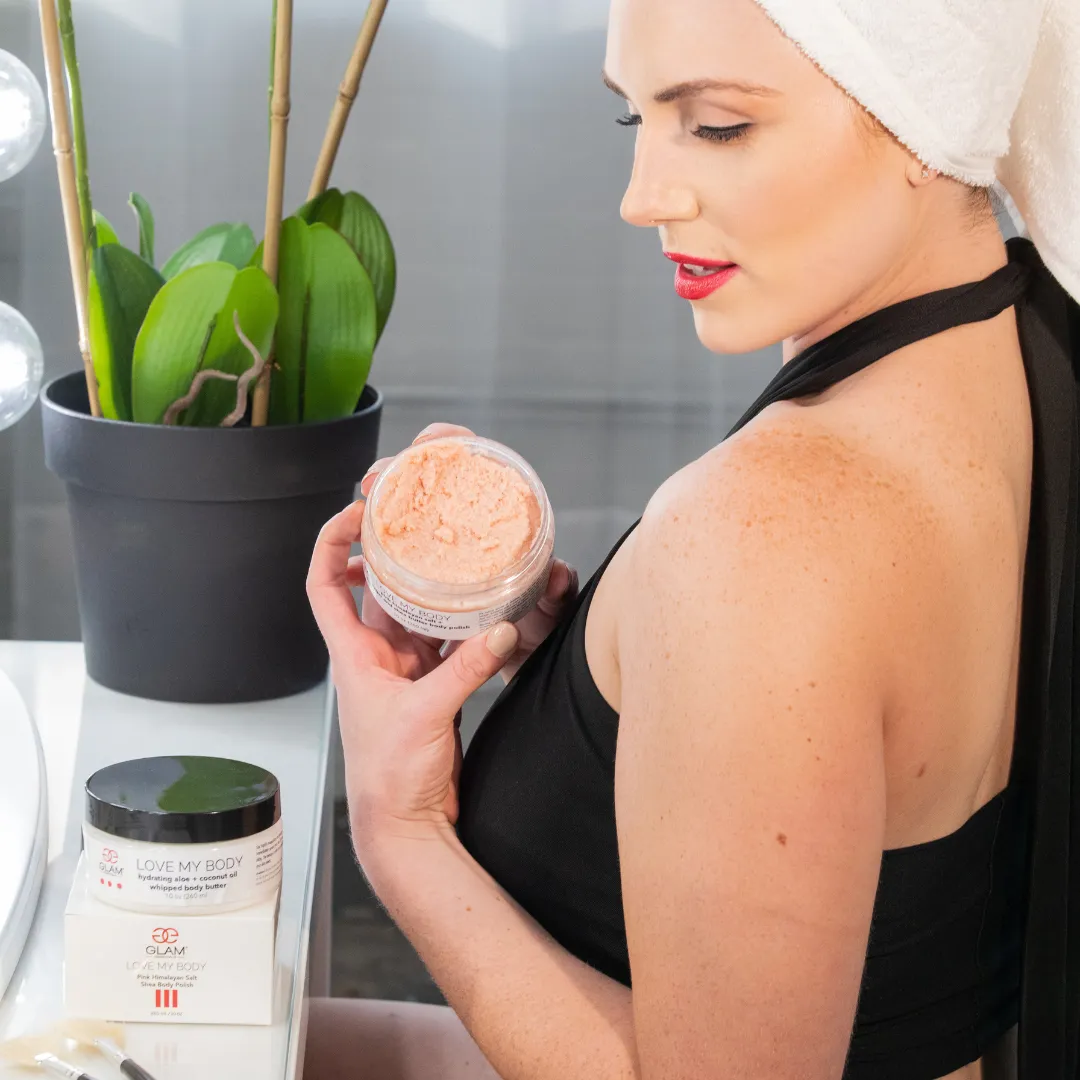 Pink Himalayan Salt   Shea Butter Body Polish Scrub