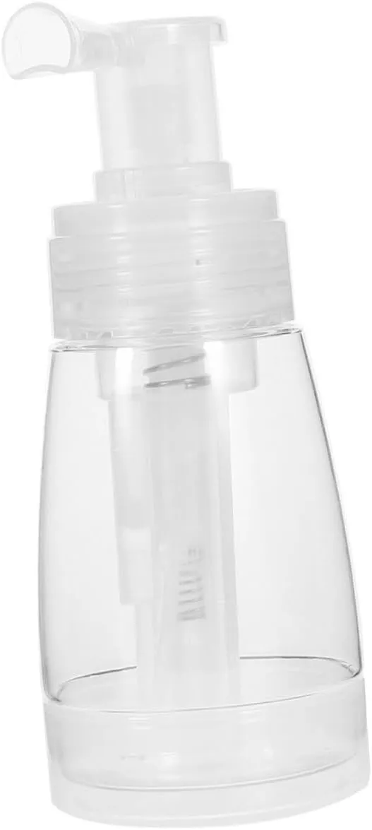 Portable Powder Pump Bottle Reusable Travel Spray Container for Cosmetics Dry Powders Easy to Clean Refill for Home Salon Use