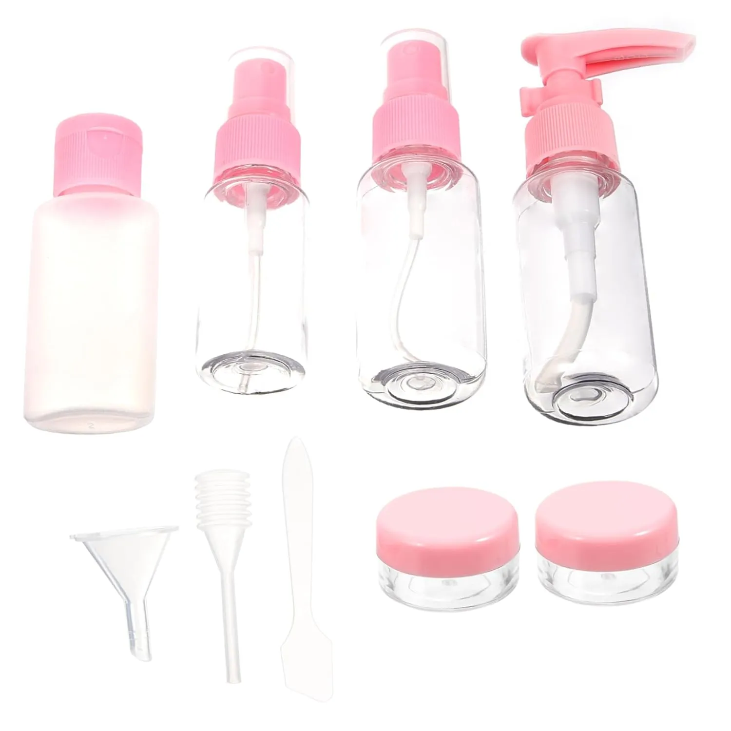 Portable Travel Bottle 10 Pcs Travel Makeup Bottle Spray Bottle Toiletries Container Loose Powder Container Travel Cosmetic Jar Cosmetic Travel Containers