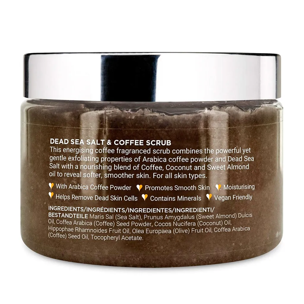 PraNaturals Dead Sea Salt & Coffee Body Scrub 500g