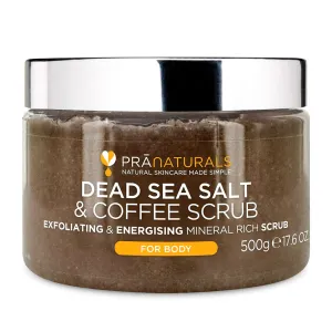 PraNaturals Dead Sea Salt & Coffee Body Scrub 500g