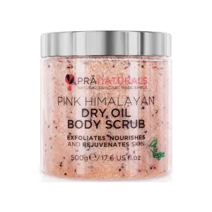 PraNaturals Pink Himalayan Dry Oil Body Scrub 500g