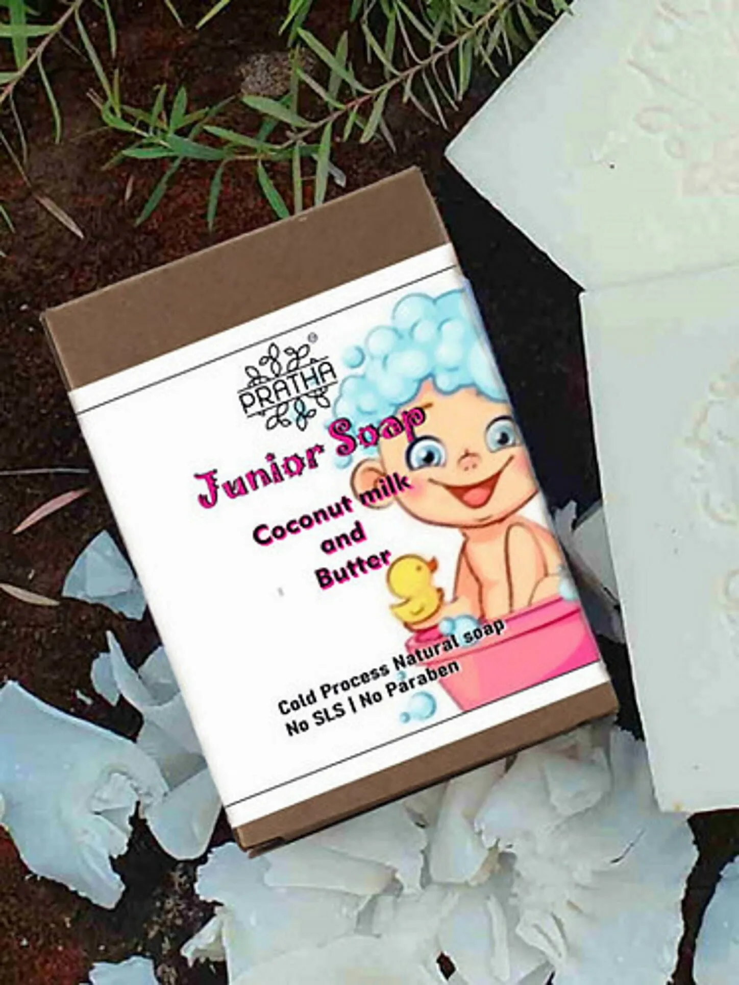 Pratha Junior Soap | Coconut Milk & Butter | Cold Process Handmade Soap