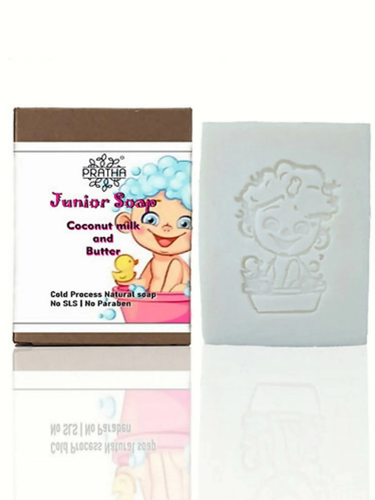 Pratha Junior Soap | Coconut Milk & Butter | Cold Process Handmade Soap