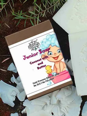 Pratha Junior Soap | Coconut Milk & Butter | Cold Process Handmade Soap